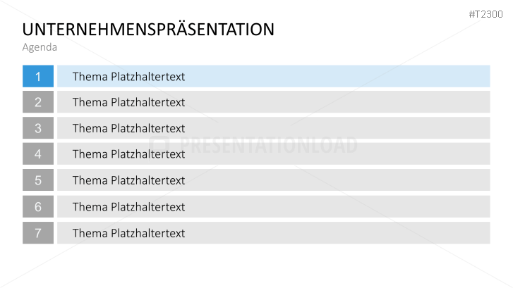 Unternehmensprasentation Basic Powerpoint Vorlage Presentationload