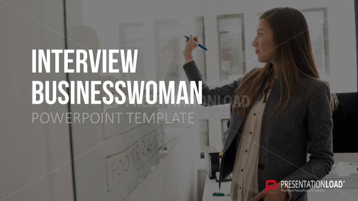 Self Presentation Powerpoint Template Business Woman