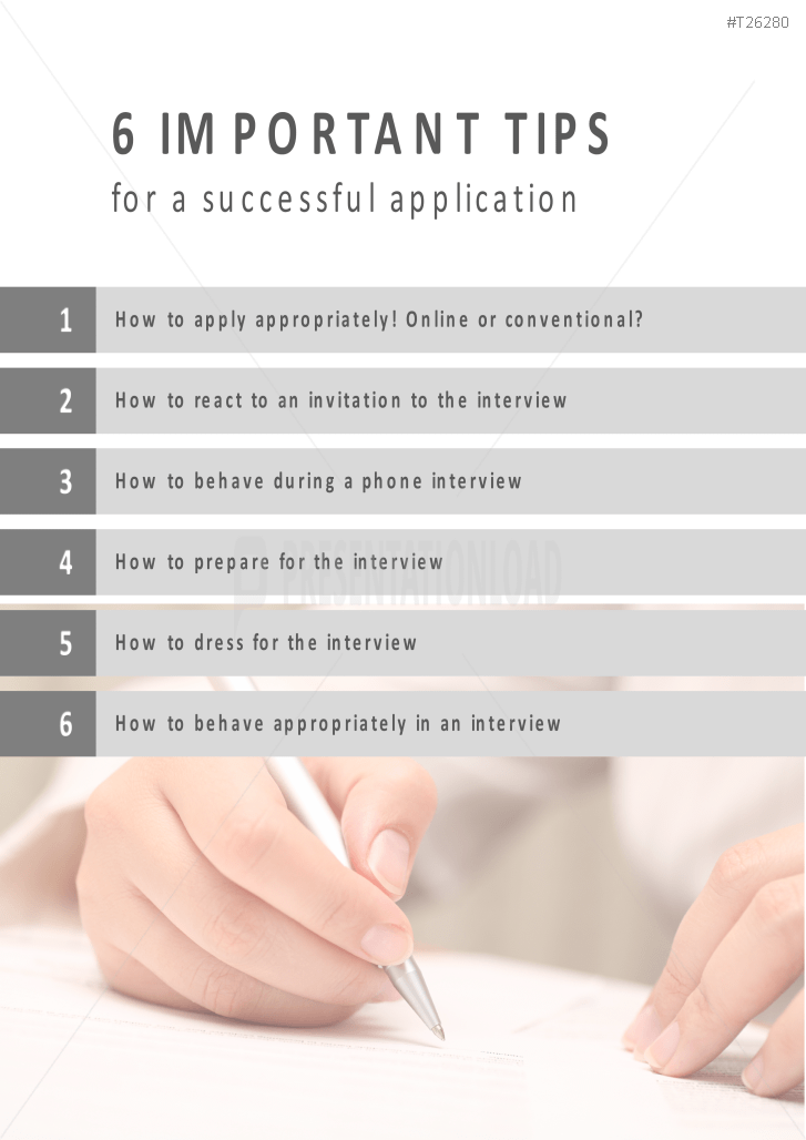 job application presentation template