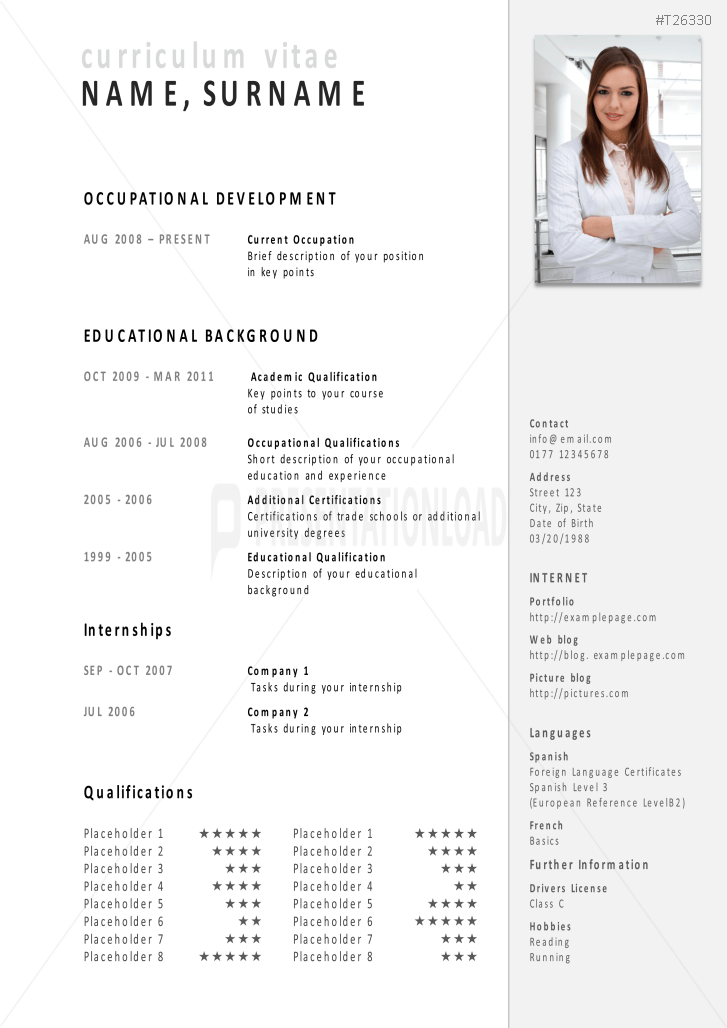 job application presentation template