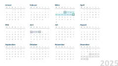 Kalender 2025 