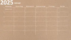 Kalender 2025 