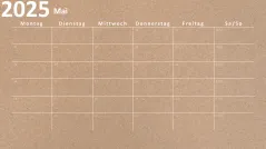 Kalender 2025 