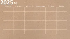 Kalender 2025 
