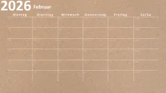Kalender 2026 