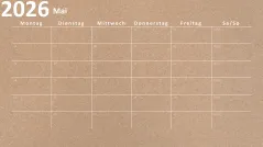 Kalender 2026 