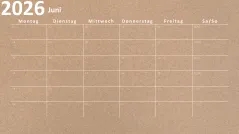 Kalender 2026 