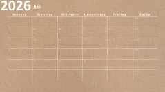 Kalender 2026 