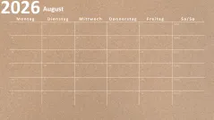 Kalender 2026 