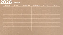Kalender 2026 