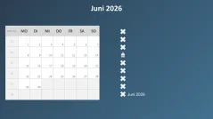 Kalender 2026 