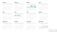 Calendar 2026