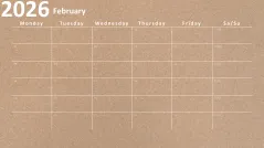 Calendar 2026