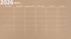 Calendar 2026