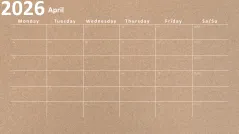 Calendar 2026