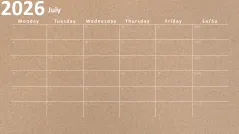 Calendar 2026