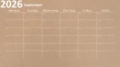 Calendar 2026