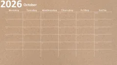 Calendar 2026