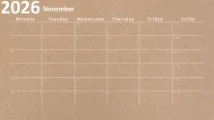 Calendar 2026