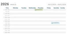 Calendar 2026