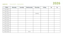 Calendar 2026