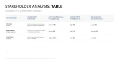 Stakeholder Analysis