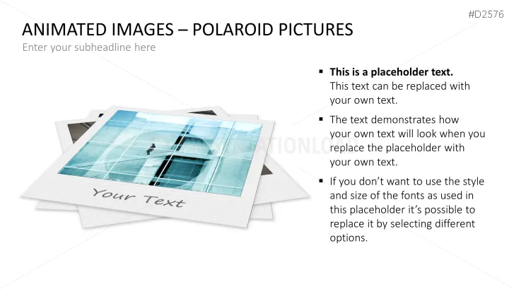 Animierte Polaroid Bilder Powerpoint Vorlage Presentationload