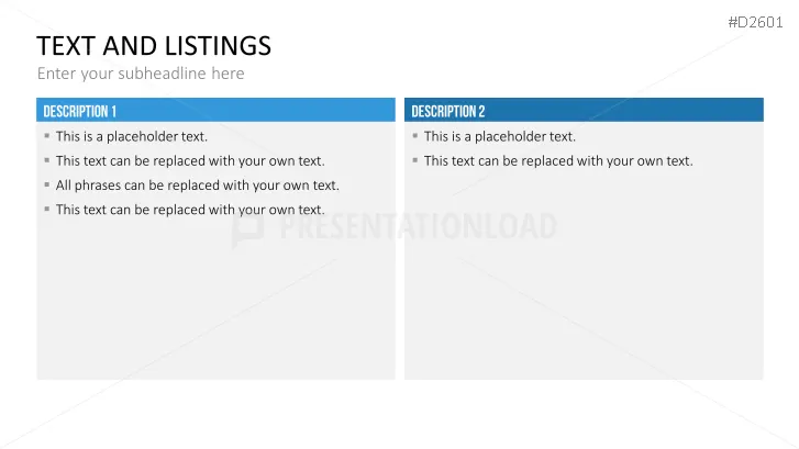 Texte Und Aufzahlungen Powerpoint Vorlage Presentationload