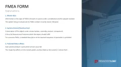 Failure Mode and Effects Analysis (FMEA)