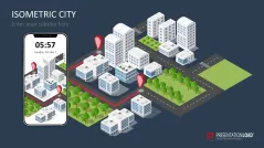 Isometric City PowerPoint Template