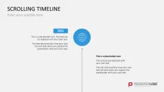 Scrolling Timeline PowerPoint Template