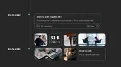 Scrolling Timeline PowerPoint Template