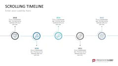 Scrolling Timeline PowerPoint Template