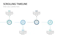 Scrolling Timeline PowerPoint Template