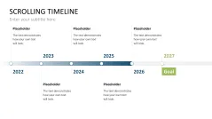 Scrolling Timeline PowerPoint Template