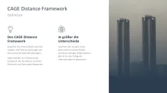 CAGE Distance Framework 