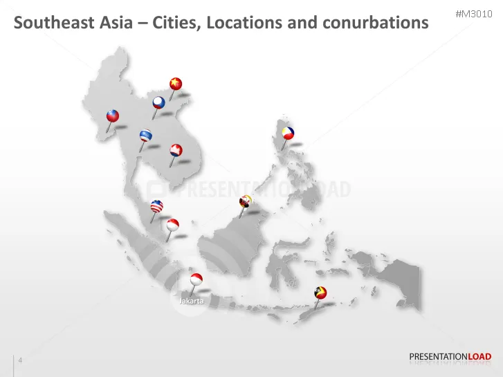 Southeast Asia Map Ppt Powerpoint Map Southeast Asia | Presentationload